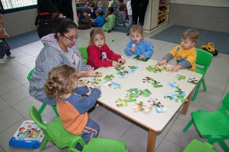 children learning