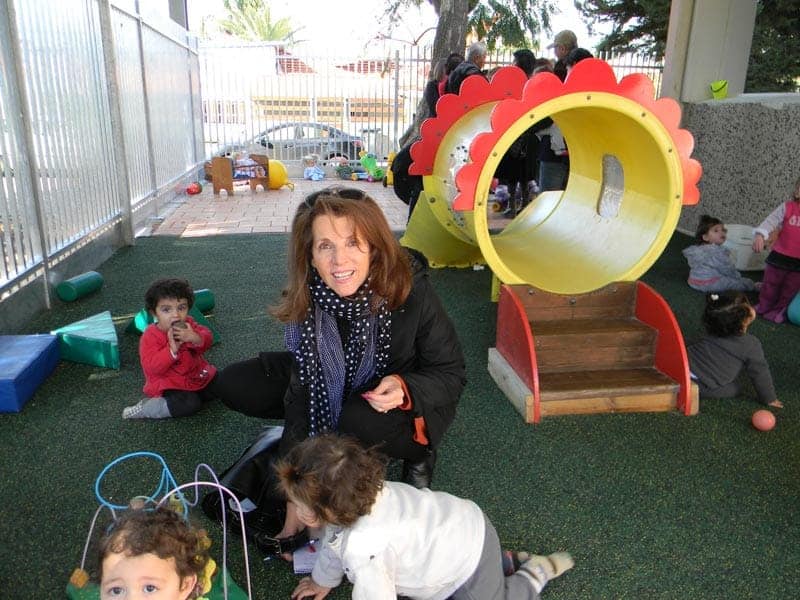 renovated playground partly thanks to donations made by jodi fink on the occasion of her batmitzvah 2011
