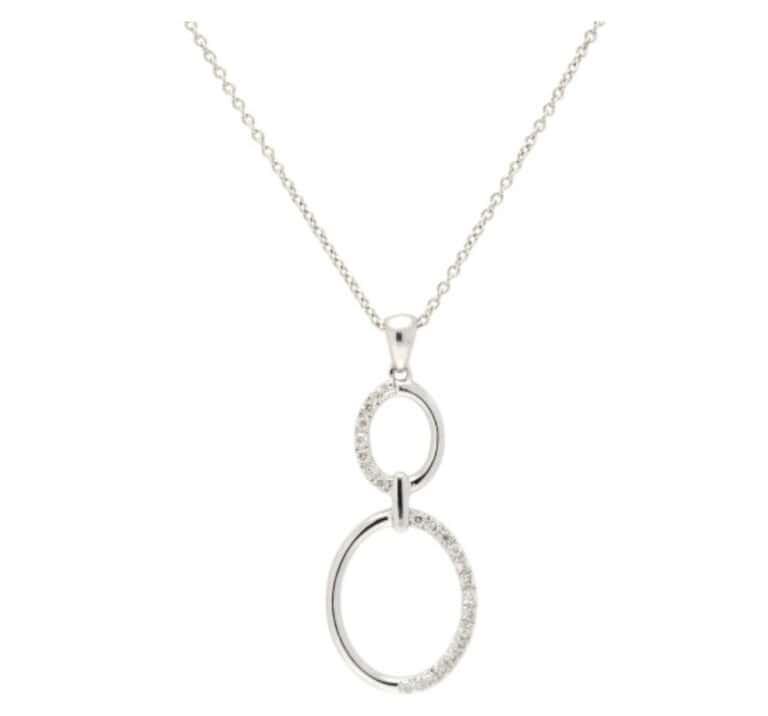 9ct white gold pendant set jeff einstein