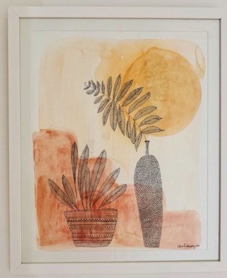 framed watercolour painting 2