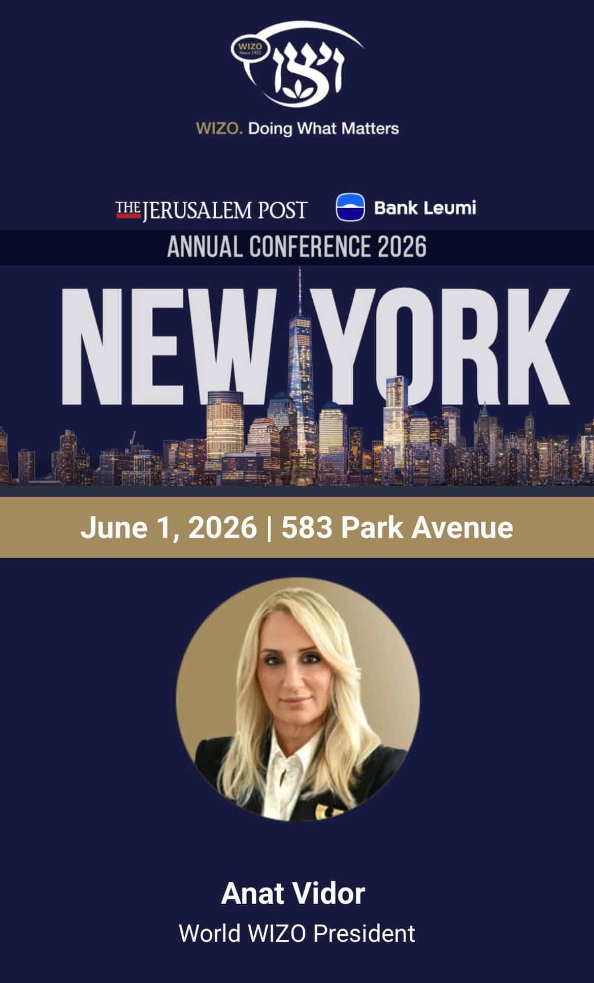 wizo on the global stage – jerusalem post conference nyc